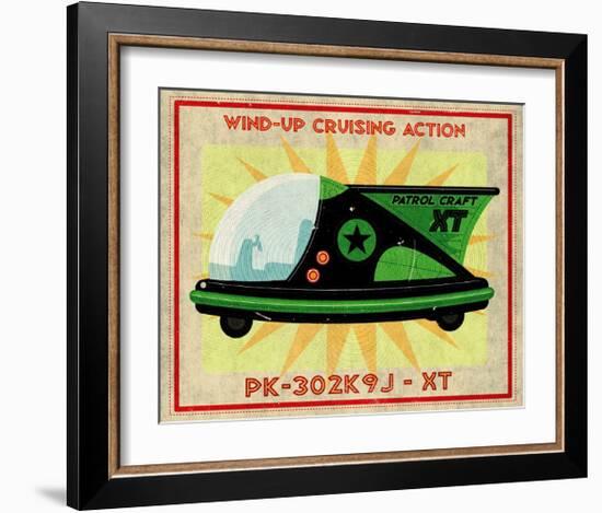 Patrol Craft XT, Box Art Tin Toy-John Golden-Framed Art Print