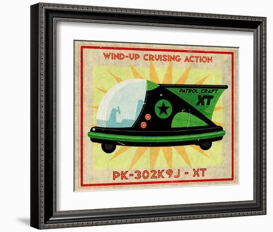 Patrol Craft XT, Box Art Tin Toy-John Golden-Framed Art Print