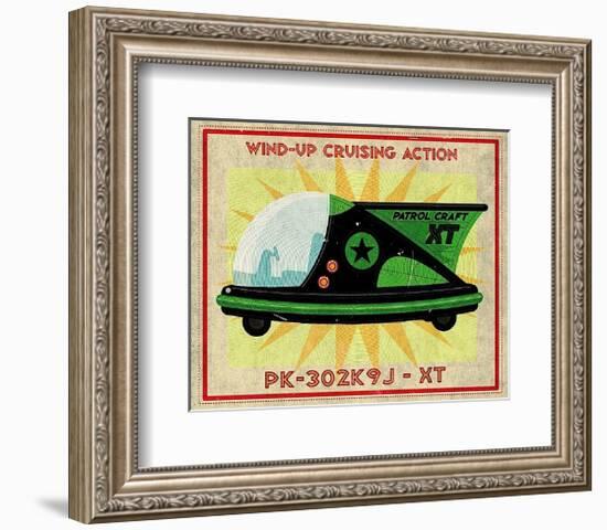 Patrol Craft XT Box Art Tin Toy-John W^ Golden-Framed Art Print