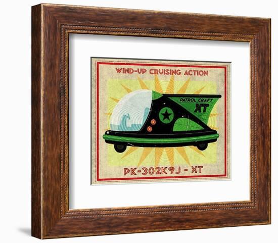 Patrol Craft XT Box Art Tin Toy-John W^ Golden-Framed Art Print