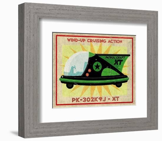Patrol Craft XT Box Art Tin Toy-John W^ Golden-Framed Art Print