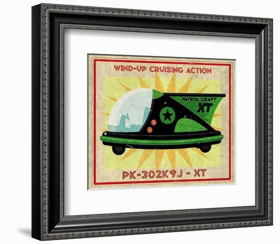 Patrol Craft XT Box Art Tin Toy-John W^ Golden-Framed Art Print