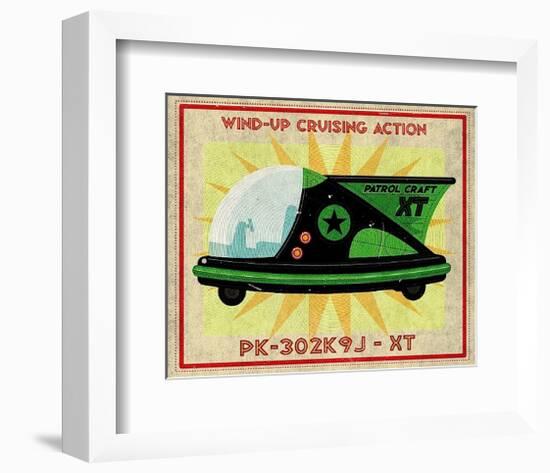 Patrol Craft XT Box Art Tin Toy-John W^ Golden-Framed Art Print