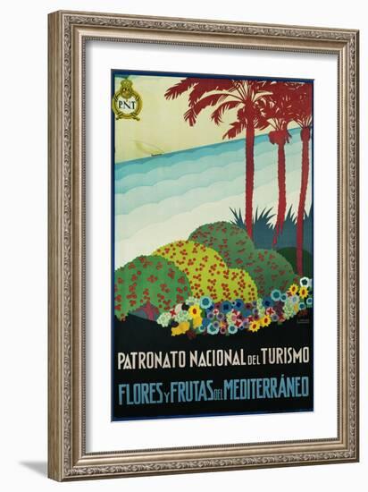 Patronato Nacional Del Turismo Spanish Travel Poster-A. Vercher-Framed Giclee Print