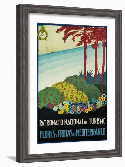 Patronato Nacional Del Turismo Spanish Travel Poster-A. Vercher-Framed Giclee Print