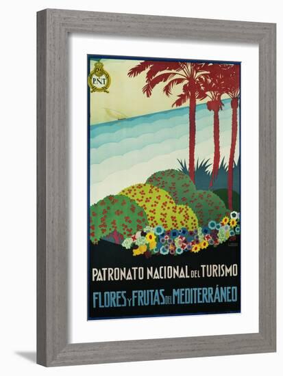 Patronato Nacional Del Turismo Spanish Travel Poster-A. Vercher-Framed Giclee Print