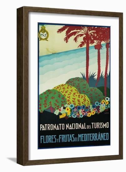 Patronato Nacional Del Turismo Spanish Travel Poster-A. Vercher-Framed Giclee Print