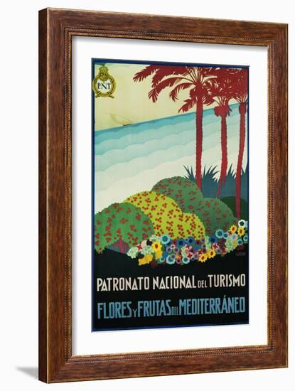 Patronato Nacional Del Turismo Spanish Travel Poster-A. Vercher-Framed Giclee Print