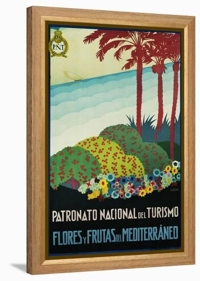 Patronato Nacional Del Turismo Spanish Travel Poster-A. Vercher-Framed Premier Image Canvas