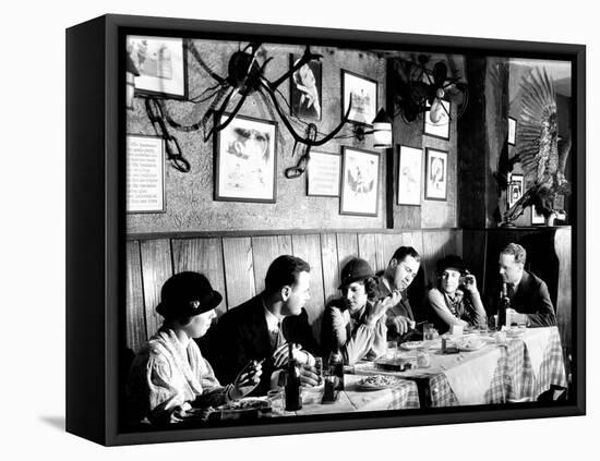 Patrons at a Prohibition Protected Speakeasy Popular for Drinking Aviators-Margaret Bourke-White-Framed Premier Image Canvas