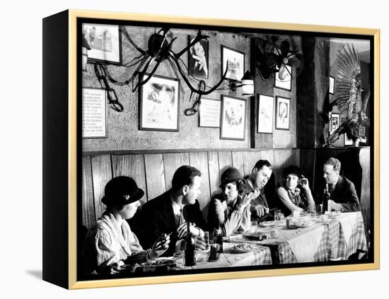 Patrons at a Prohibition Protected Speakeasy Popular for Drinking Aviators-Margaret Bourke-White-Framed Premier Image Canvas