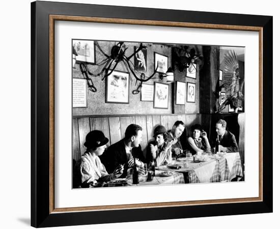 Patrons at a Prohibition Protected Speakeasy Popular for Drinking Aviators-Margaret Bourke-White-Framed Photographic Print