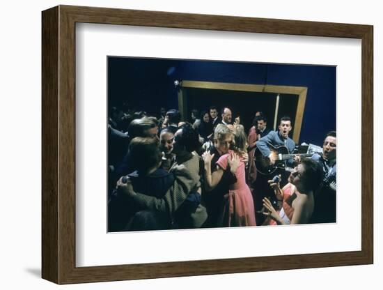 Patrons Dancing in the Blue Derby Jazz Club in Melbourne, Australia, 1956-John Dominis-Framed Photographic Print