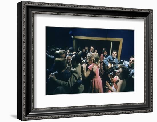 Patrons Dancing in the Blue Derby Jazz Club in Melbourne, Australia, 1956-John Dominis-Framed Photographic Print