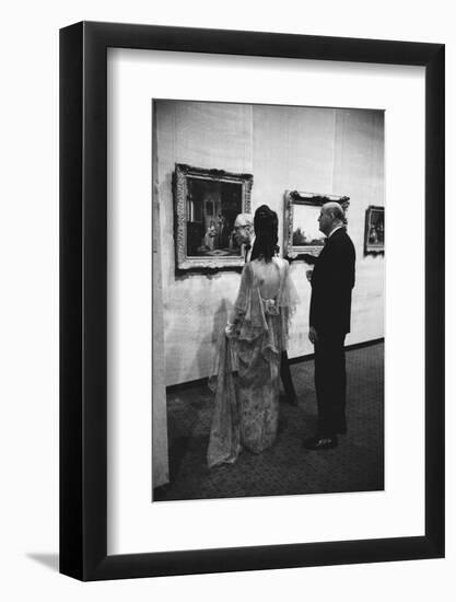 Patrons of the Los Angeles Museum of Art Opening. Los Angeles, 1965-Ralph Crane-Framed Photographic Print