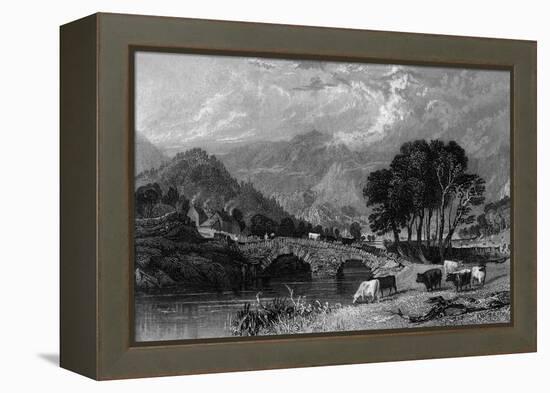 Patterdale Bridge, Lake District-Thomas Allom-Framed Stretched Canvas