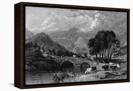 Patterdale Bridge, Lake District-Thomas Allom-Framed Stretched Canvas