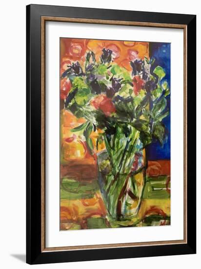 Pattern and Flowers-Julie Held-Framed Giclee Print