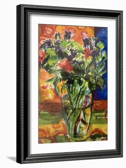 Pattern and Flowers-Julie Held-Framed Giclee Print