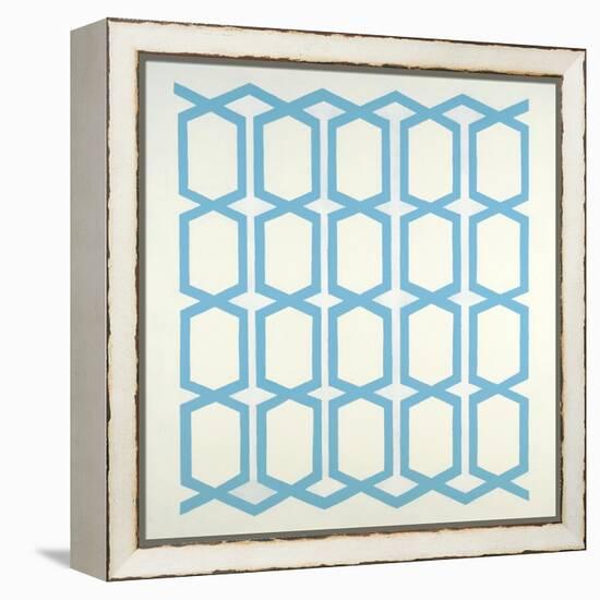 Pattern Blue-Randy Hibberd-Framed Stretched Canvas