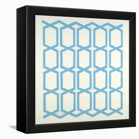 Pattern Blue-Randy Hibberd-Framed Stretched Canvas