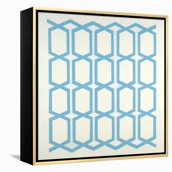 Pattern Blue-Randy Hibberd-Framed Stretched Canvas