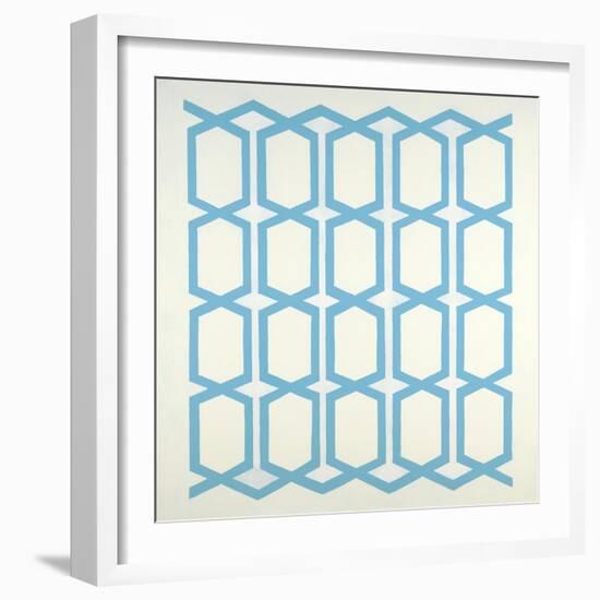 Pattern Blue-Randy Hibberd-Framed Art Print