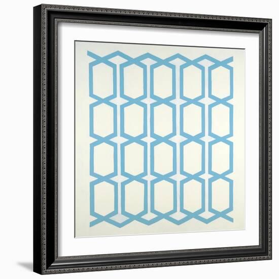 Pattern Blue-Randy Hibberd-Framed Art Print