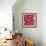 Pattern Branches on Red Background-Effie Zafiropoulou-Framed Giclee Print displayed on a wall