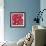 Pattern Branches on Red Background-Effie Zafiropoulou-Framed Giclee Print displayed on a wall