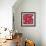 Pattern Branches on Red Background-Effie Zafiropoulou-Framed Giclee Print displayed on a wall