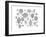 Pattern Christmas Ornaments-Neeti Goswami-Framed Art Print