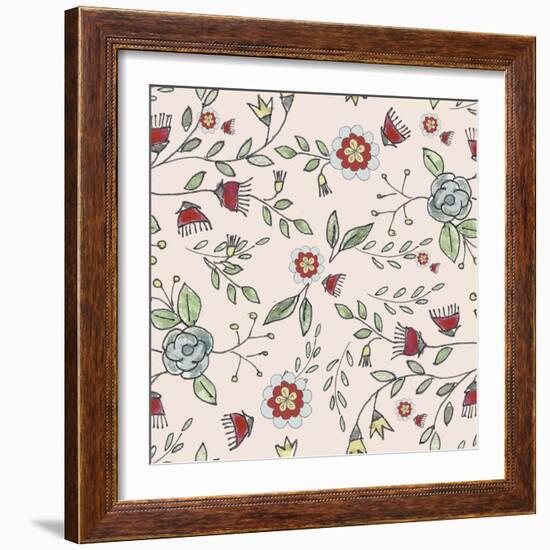 Pattern Colourful Branches-Effie Zafiropoulou-Framed Giclee Print