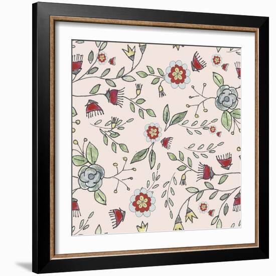 Pattern Colourful Branches-Effie Zafiropoulou-Framed Giclee Print