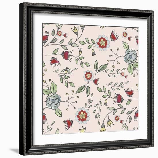 Pattern Colourful Branches-Effie Zafiropoulou-Framed Giclee Print