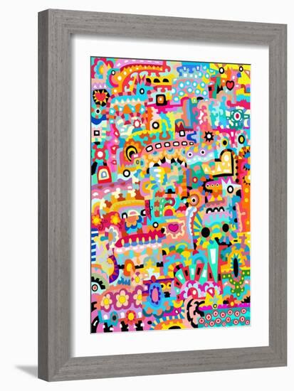 Pattern Dogs 2-Miguel Balbás-Framed Giclee Print