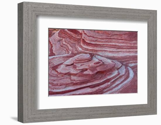 Pattern, Fire Wave, Valley of Fire State Park, Nevada, USA-Michel Hersen-Framed Photographic Print