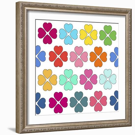 Pattern Flowers 2-Miguel Balbás-Framed Giclee Print