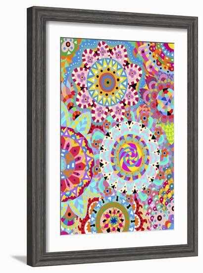 Pattern Flowers 2-Miguel Balb?s-Framed Giclee Print