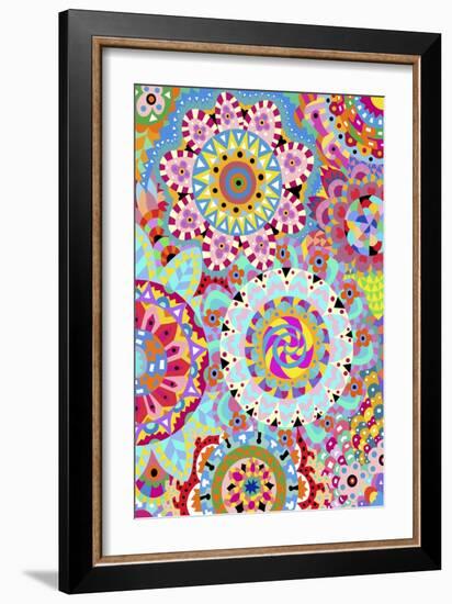 Pattern Flowers 2-Miguel Balb?s-Framed Giclee Print