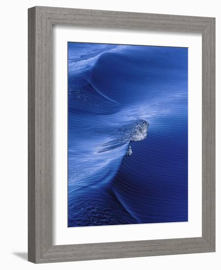 Pattern from Wake Behind Boat, Inside Passage, Alaska, USA-Nancy Rotenberg-Framed Photographic Print