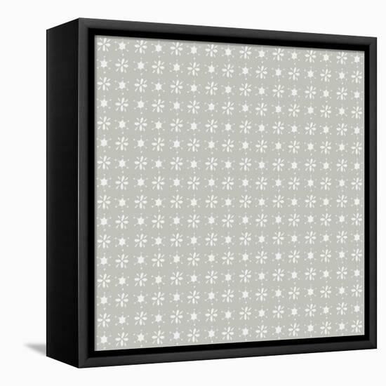 Pattern Grey Stars-Effie Zafiropoulou-Framed Premier Image Canvas