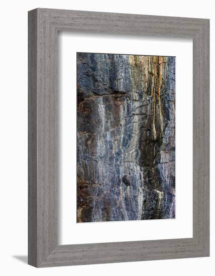 Pattern in rock cliffs of Galapagos Islands, Ecuador.-Adam Jones-Framed Photographic Print