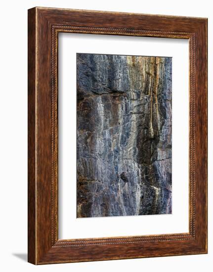 Pattern in rock cliffs of Galapagos Islands, Ecuador.-Adam Jones-Framed Photographic Print