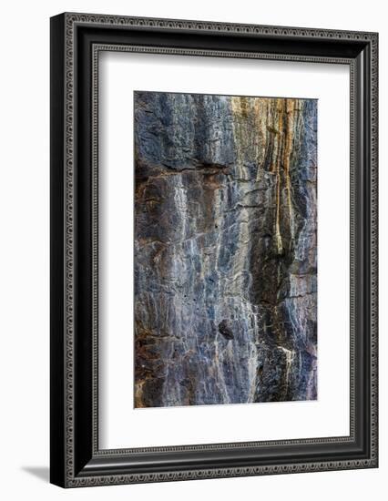 Pattern in rock cliffs of Galapagos Islands, Ecuador.-Adam Jones-Framed Photographic Print