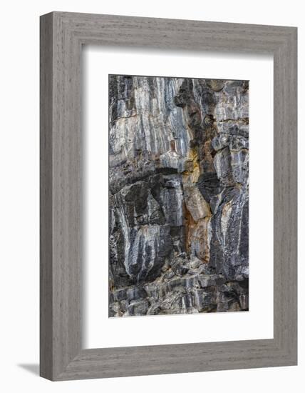 Pattern in rock cliffs of Genovesa Island, Galapagos Islands, Ecuador.-Adam Jones-Framed Photographic Print