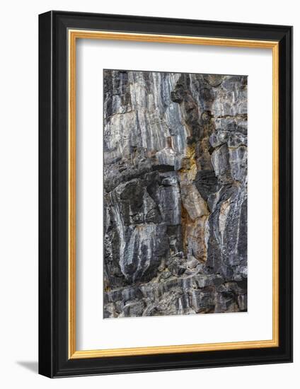 Pattern in rock cliffs of Genovesa Island, Galapagos Islands, Ecuador.-Adam Jones-Framed Photographic Print