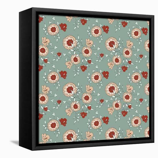 Pattern Jasmin Flowers-Effie Zafiropoulou-Framed Premier Image Canvas