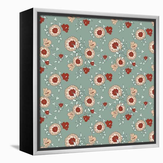 Pattern Jasmin Flowers-Effie Zafiropoulou-Framed Premier Image Canvas