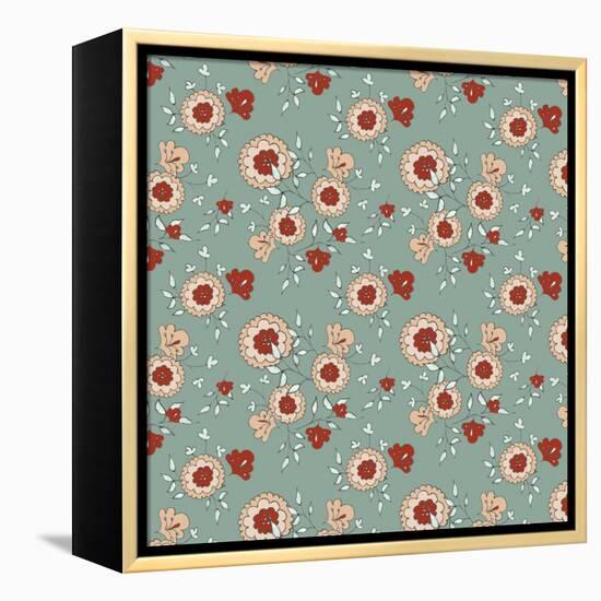 Pattern Jasmin Flowers-Effie Zafiropoulou-Framed Premier Image Canvas